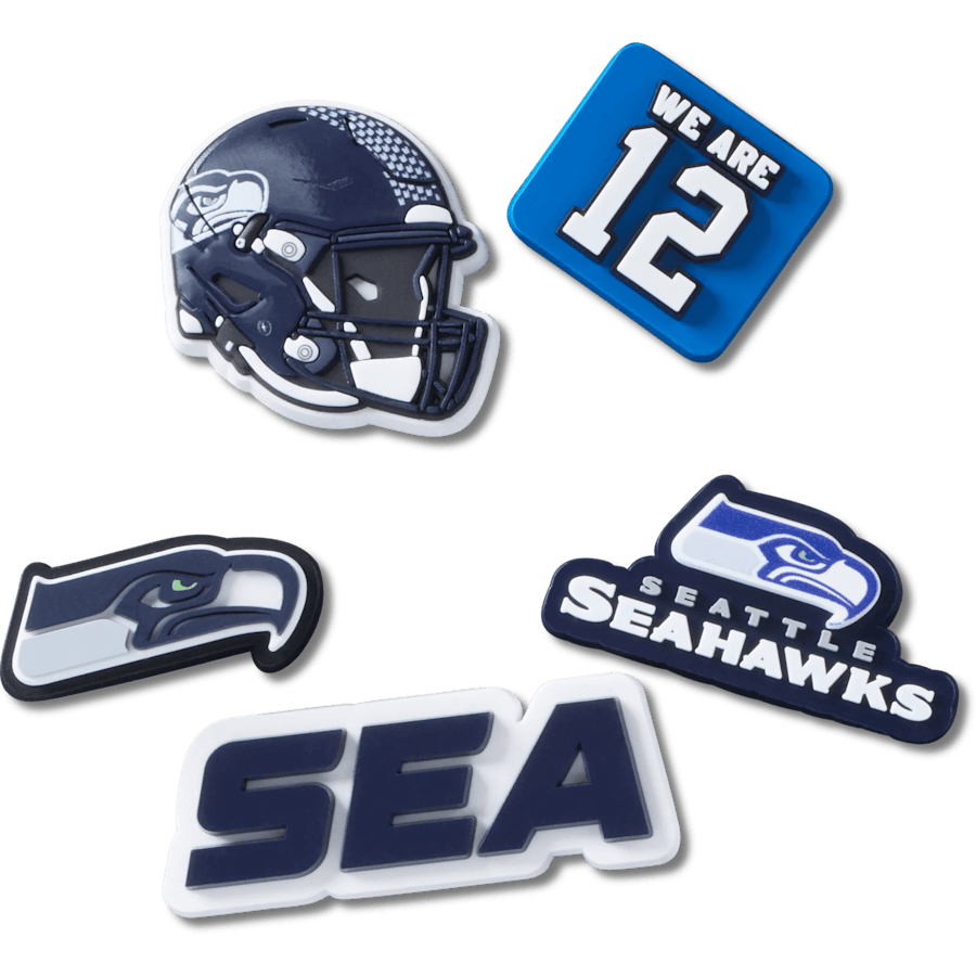 Women|Men|Jibbitz™ Charms NFL Seattle Seahawks 5 Pack Jibbitz Shoe Charm | Crocs Discount