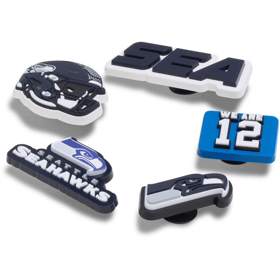 Women|Men|Jibbitz™ Charms NFL Seattle Seahawks 5 Pack Jibbitz Shoe Charm | Crocs Discount