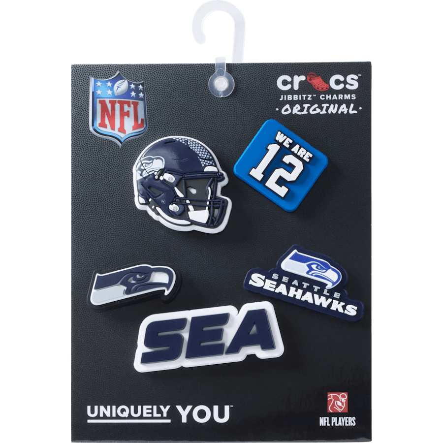 Women|Men|Jibbitz™ Charms NFL Seattle Seahawks 5 Pack Jibbitz Shoe Charm | Crocs Discount
