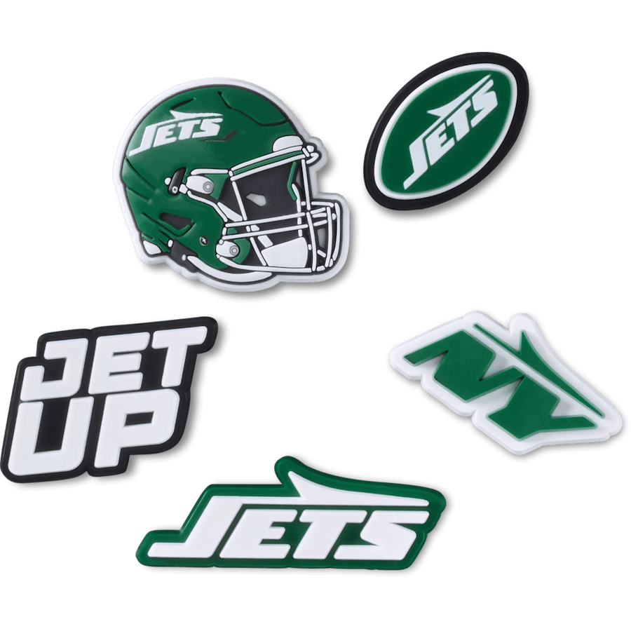 Women|Men|Jibbitz™ Charms NFL New York Jets 5 Pack Jibbitz Shoe Charm | Crocs Near me