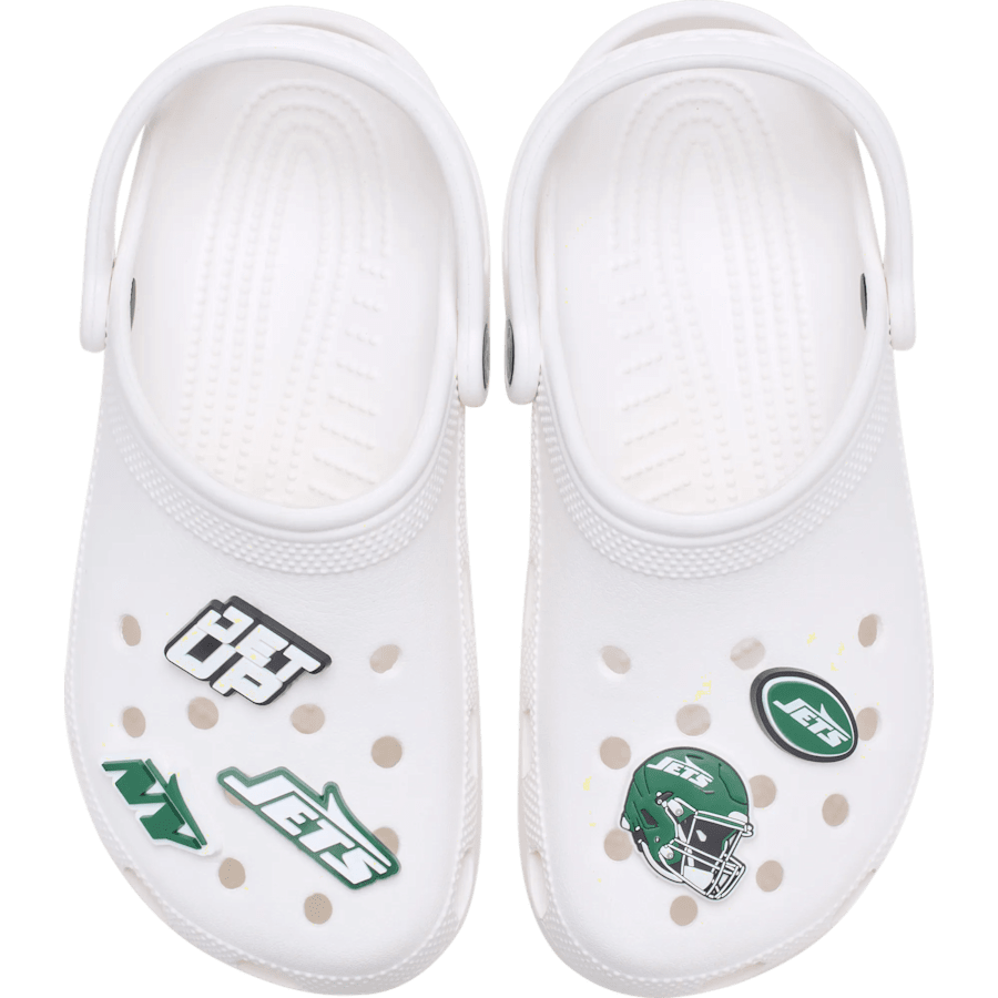 Women|Men|Jibbitz™ Charms NFL New York Jets 5 Pack Jibbitz Shoe Charm | Crocs Near me