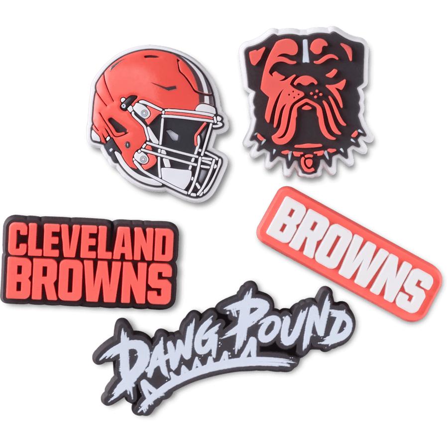 Women|Men|Jibbitz™ Charms NFL Cleveland Browns 5 Pack Jibbitz Shoe Charm | Crocs Discount