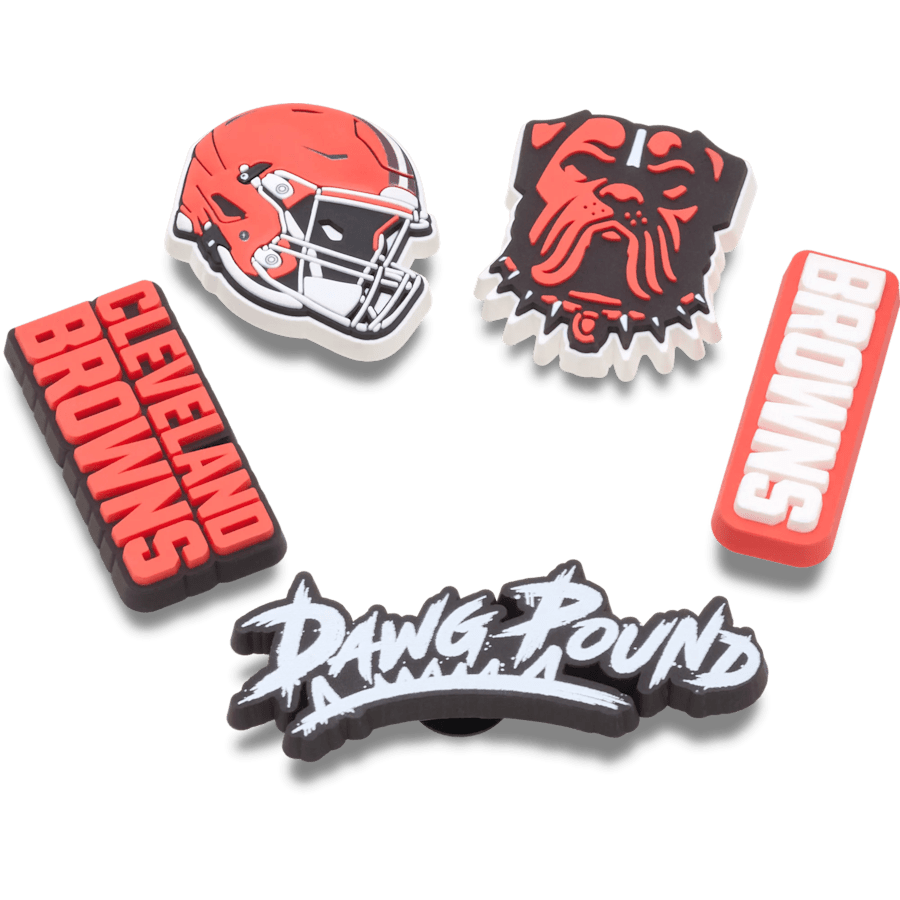 Women|Men|Jibbitz™ Charms NFL Cleveland Browns 5 Pack Jibbitz Shoe Charm | Crocs Discount