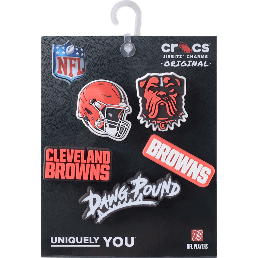 Women|Men|Jibbitz™ Charms NFL Cleveland Browns 5 Pack Jibbitz Shoe Charm | Crocs Discount