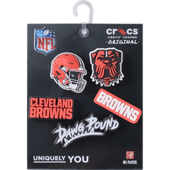Women|Men|Jibbitz™ Charms NFL Cleveland Browns 5 Pack Jibbitz Shoe Charm | Crocs Discount
