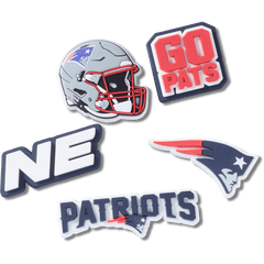 Women|Men|Jibbitz™ Charms NFL New England Patriots 5 Pack Jibbitz Shoe Charm | Crocs