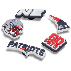 Women|Men|Jibbitz™ Charms NFL New England Patriots 5 Pack Jibbitz Shoe Charm | Crocs