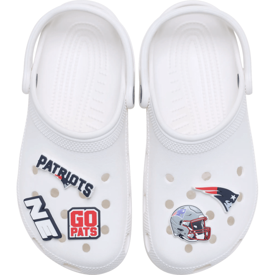 Women|Men|Jibbitz™ Charms NFL New England Patriots 5 Pack Jibbitz Shoe Charm | Crocs