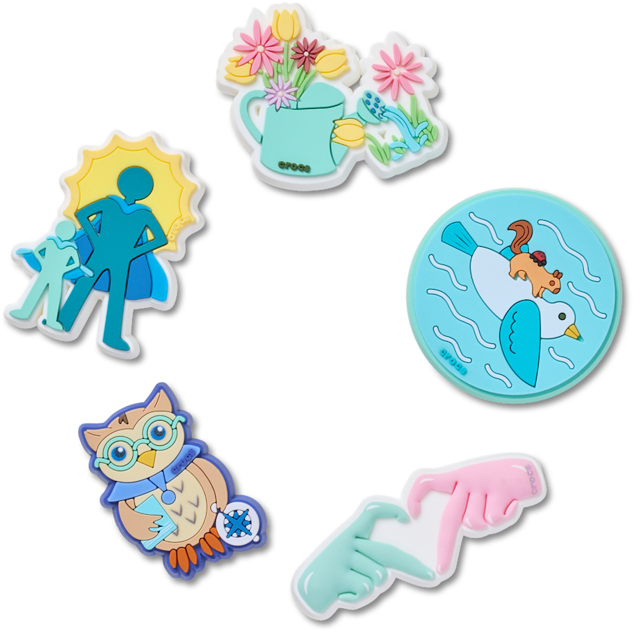 Women|Men|Jibbitz™ Charms Got Your Back 5 Pack Jibbitz™ charms | Crocs On sale