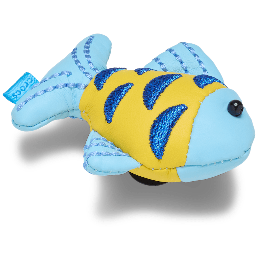 Women|Men Blue and Gold Sparkle Fish Jibbitz™ charms | Crocs Online