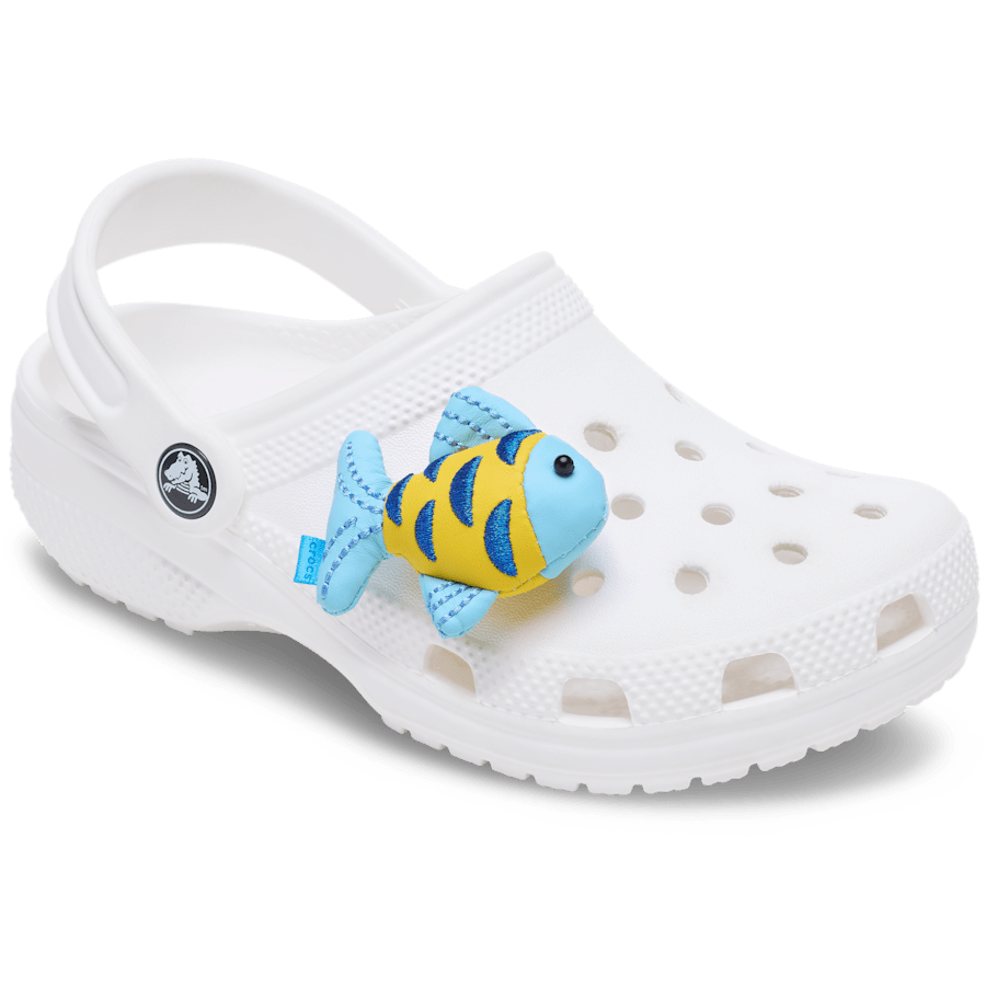 Women|Men Blue and Gold Sparkle Fish Jibbitz™ charms | Crocs Online