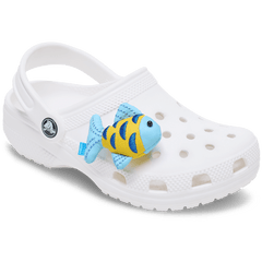 Women|Men Blue and Gold Sparkle Fish Jibbitz™ charms | Crocs Online