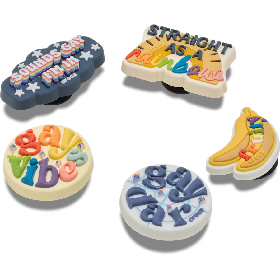 Women|Men|Jibbitz™ Charms Irreverent Pride 5 Pack Jibbitz™ charms | Crocs Outlet