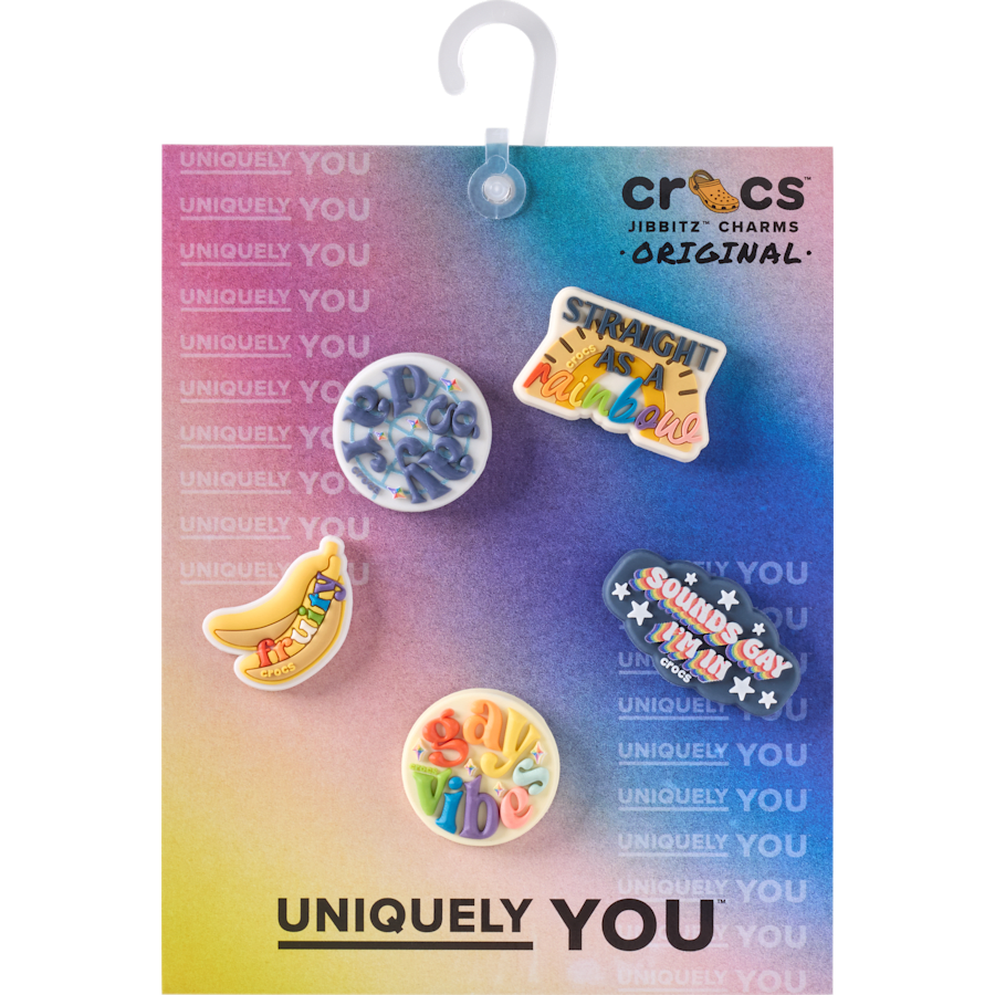 Women|Men|Jibbitz™ Charms Irreverent Pride 5 Pack Jibbitz™ charms | Crocs Outlet