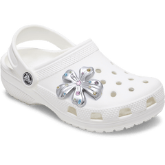 Women|Men Silver Meta Gem Flower Jibbitz™ charms | Crocs us