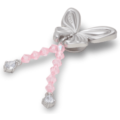 Women|Men Silver Beaded Meta Butterfly Jibbitz™ charms | Crocs Near me