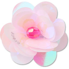 Women|Men Sequin Pink Flower Jibbitz™ charms | Crocs For sale