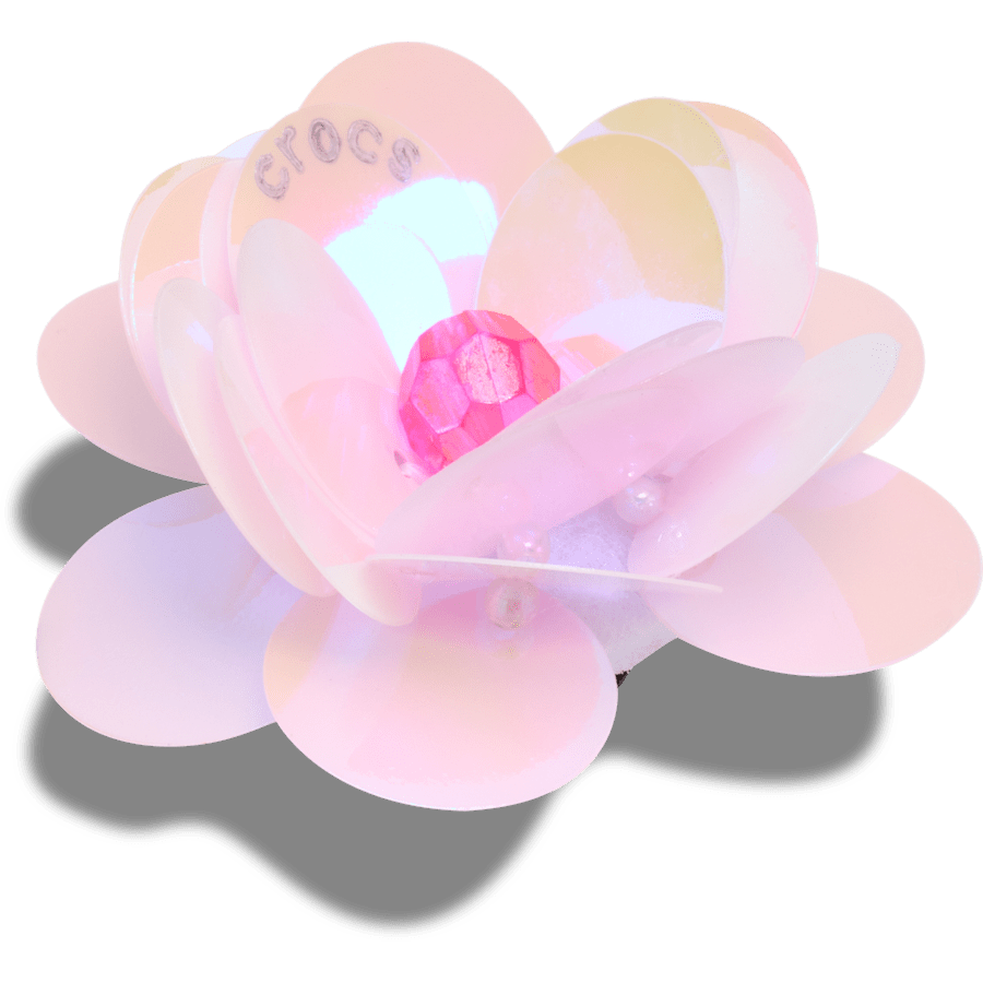 Women|Men Sequin Pink Flower Jibbitz™ charms | Crocs For sale