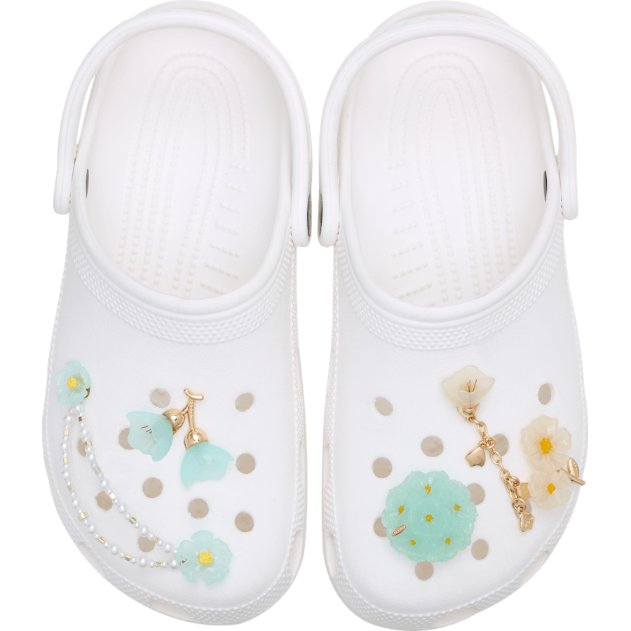 Women|Men|Jibbitz™ Charms Blue Dainty Floral 5 Pack Jibbitz™ charms | Crocs Near me