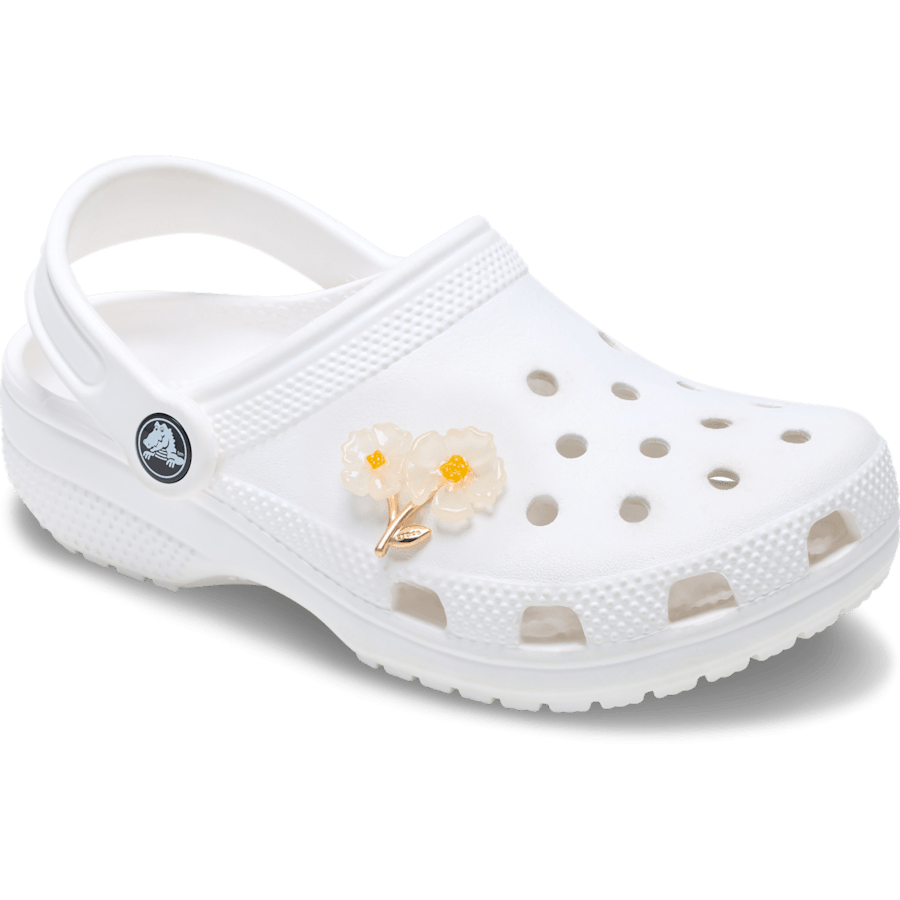 Women|Men White Floral Blossom Jibbitz™ charms | Crocs Discount