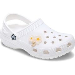 Women|Men White Floral Blossom Jibbitz™ charms | Crocs Discount