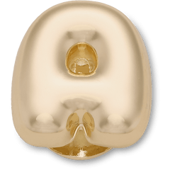 Women|Men|Jibbitz™ Charms Gold Bubble Letter A Jibbitz™ charms | Crocs Outlet