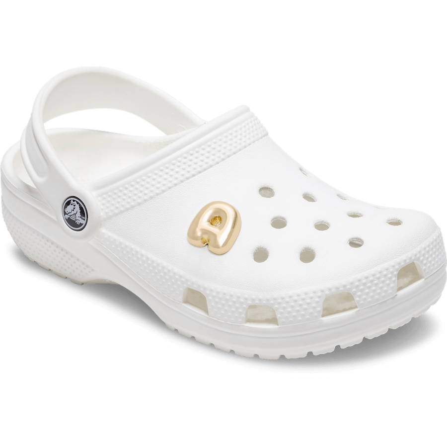 Women|Men|Jibbitz™ Charms Gold Bubble Letter A Jibbitz™ charms | Crocs Outlet