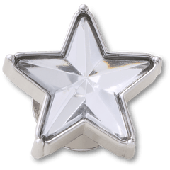 Women|Men Silver Gem Sparkle Star Jibbitz™ charms | Crocs