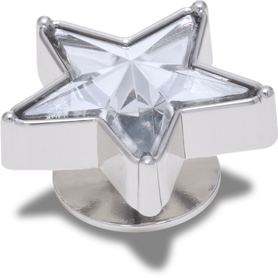 Women|Men Silver Gem Sparkle Star Jibbitz™ charms | Crocs