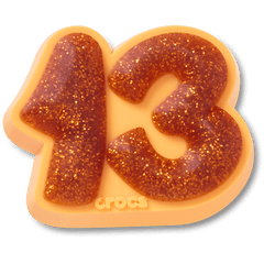 Women|Men|Jibbitz™ Charms Orange Sparkly Number 13 Jibbitz™ charms | Crocs Near me
