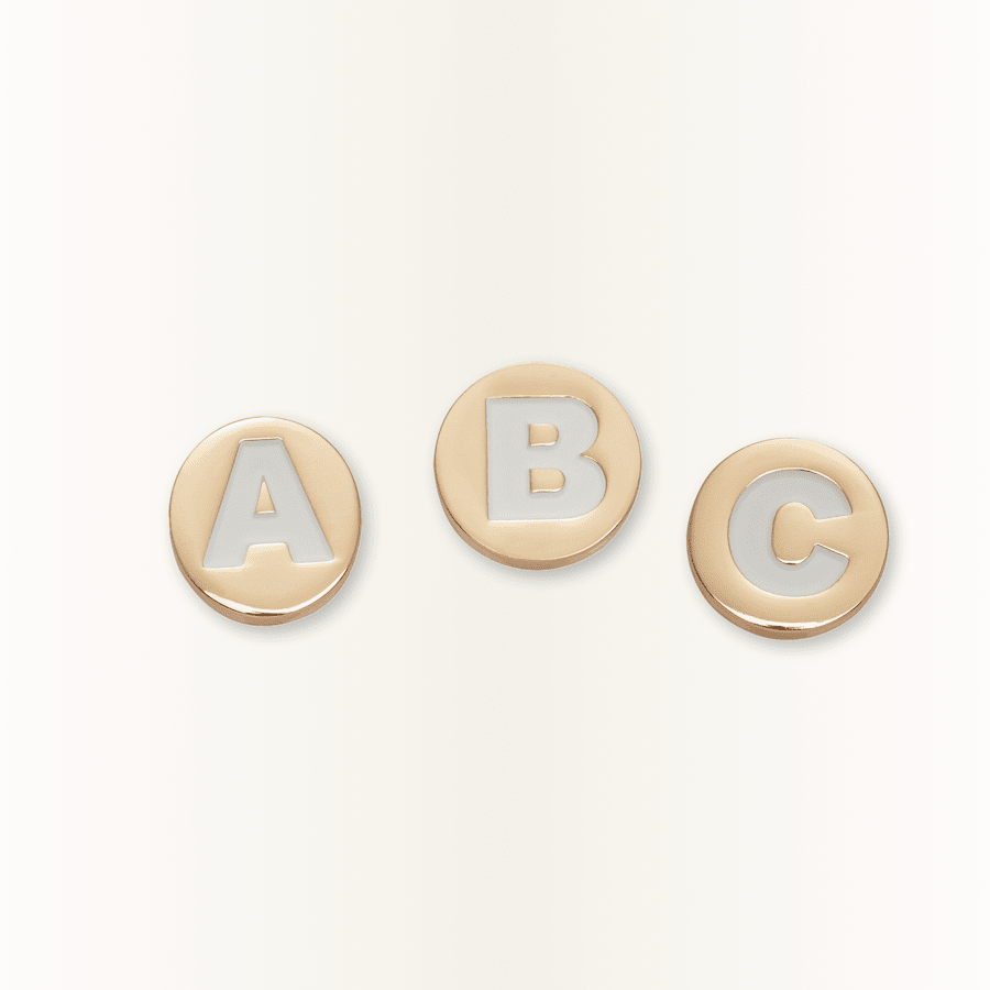 Women|Men|Jibbitz™ Charms Gold Letter A-Z Jibbitz Shoe Charm | Crocs Online