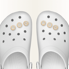 Women|Men|Jibbitz™ Charms Gold Letter A-Z Jibbitz Shoe Charm | Crocs Online