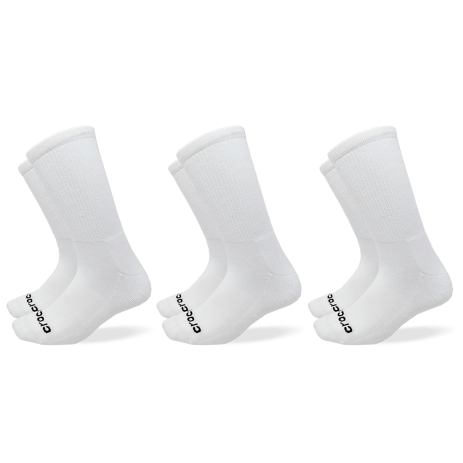Women|Kids CrocsSocks Crew Texture Logo 3PK | Crocs On sale
