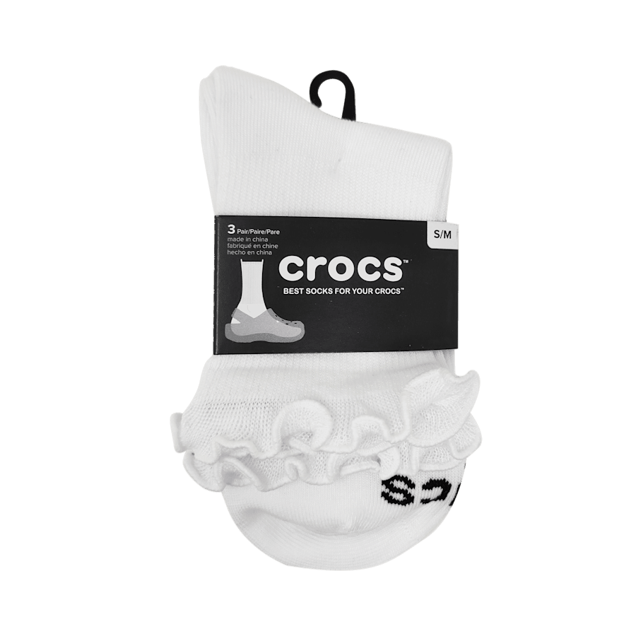 Women|Kids CrocsSocks Ruffle Ankle 3 PK | Crocs Sale