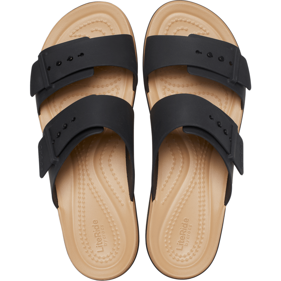 Women Brooklyn Buckle Matte Wrap Low Wedge | Crocs For sale