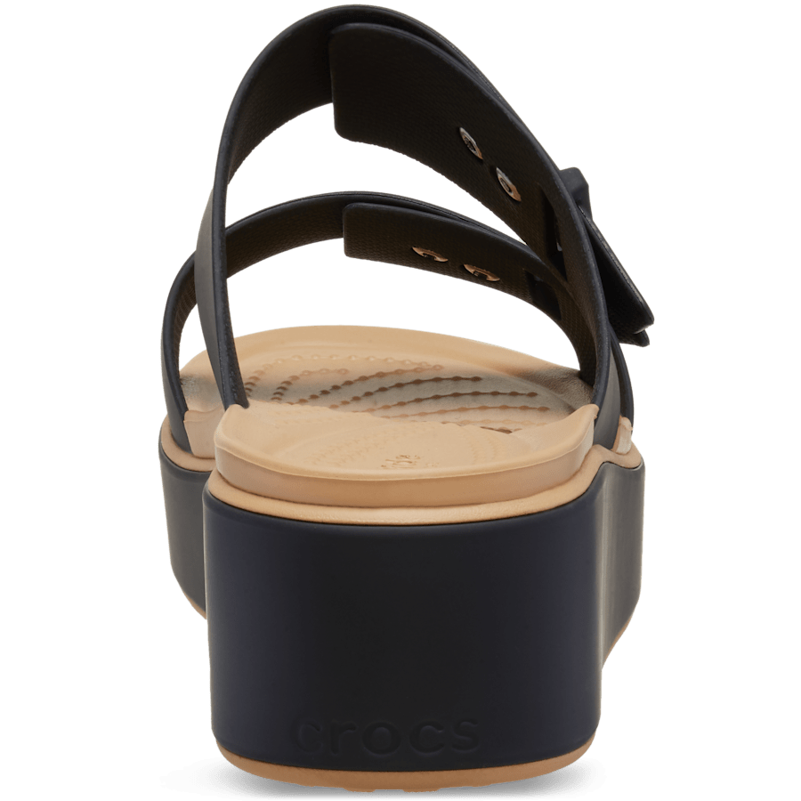 Women Brooklyn Buckle Matte Wrap Low Wedge | Crocs For sale