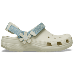 Kids Kids’ Classic Denim Flower Adjustable Backstrap Clog | Crocs Discount