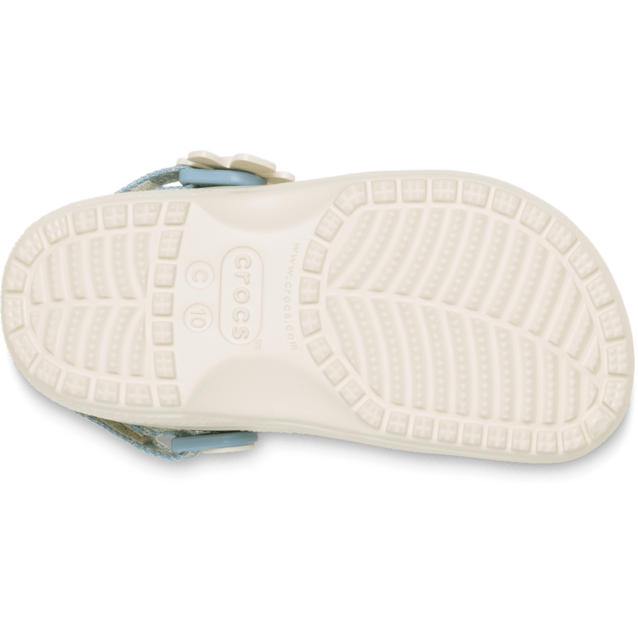 Kids Toddler Classic Denim Flower Adjustable Backstrap Clog | Crocs Online