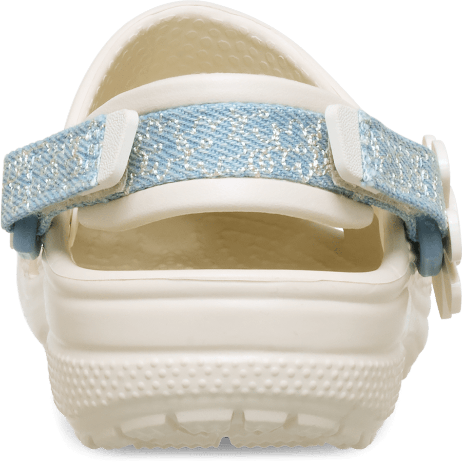 Kids Toddler Classic Denim Flower Adjustable Backstrap Clog | Crocs Online