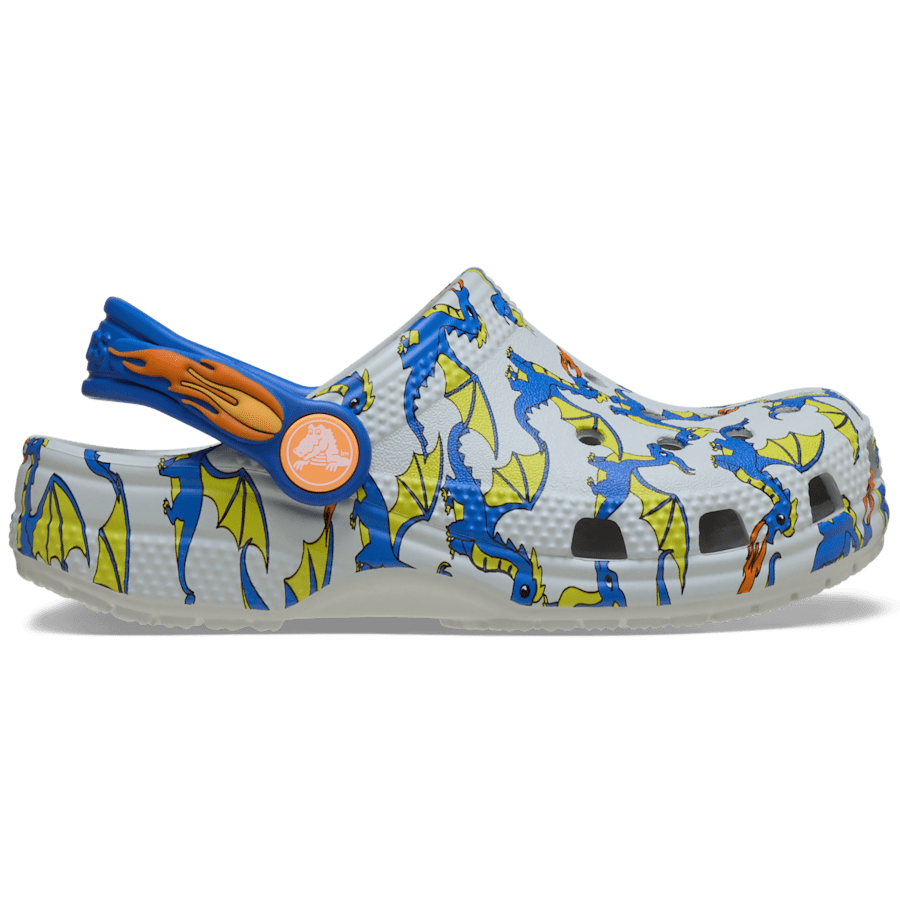 Kids Toddler Classic Dragon Graphic Clog | Crocs Outlet