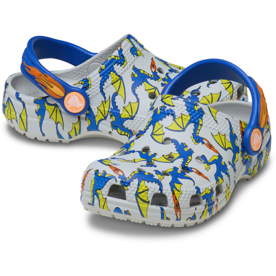 Kids Toddler Classic Dragon Graphic Clog | Crocs Outlet