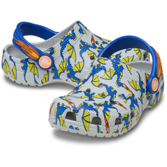 Kids Toddler Classic Dragon Graphic Clog | Crocs Outlet