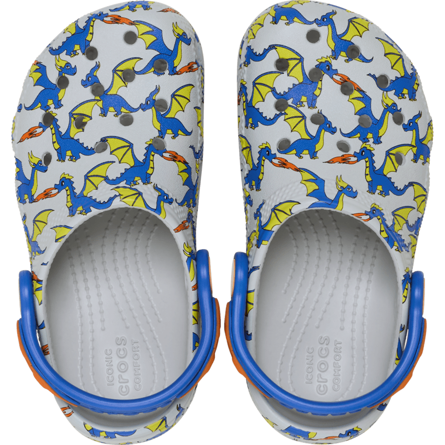 Kids Toddler Classic Dragon Graphic Clog | Crocs Outlet