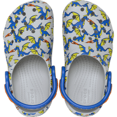 Kids Toddler Classic Dragon Graphic Clog | Crocs Outlet