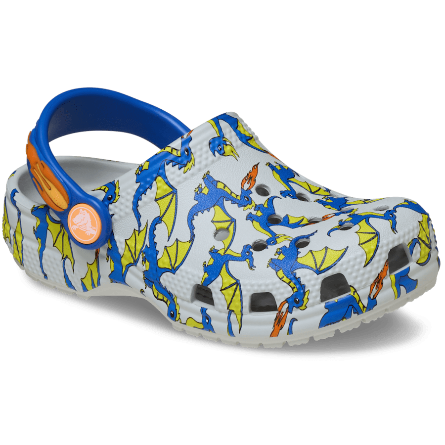 Kids Toddler Classic Dragon Graphic Clog | Crocs Outlet
