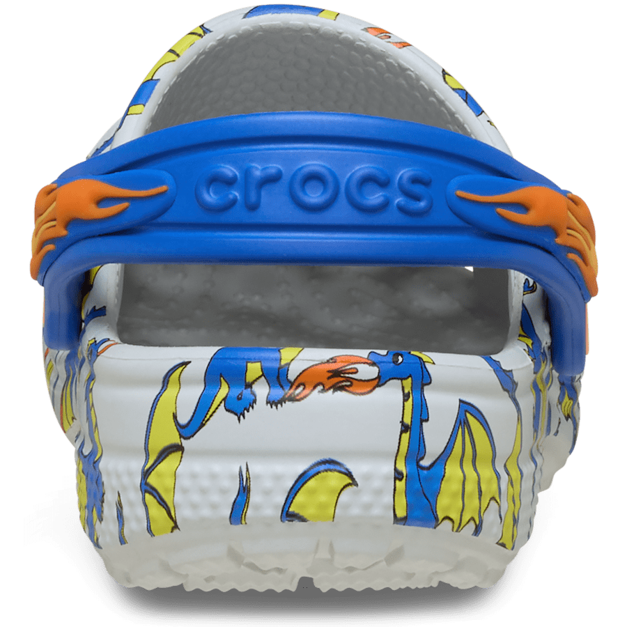 Kids Toddler Classic Dragon Graphic Clog | Crocs Outlet