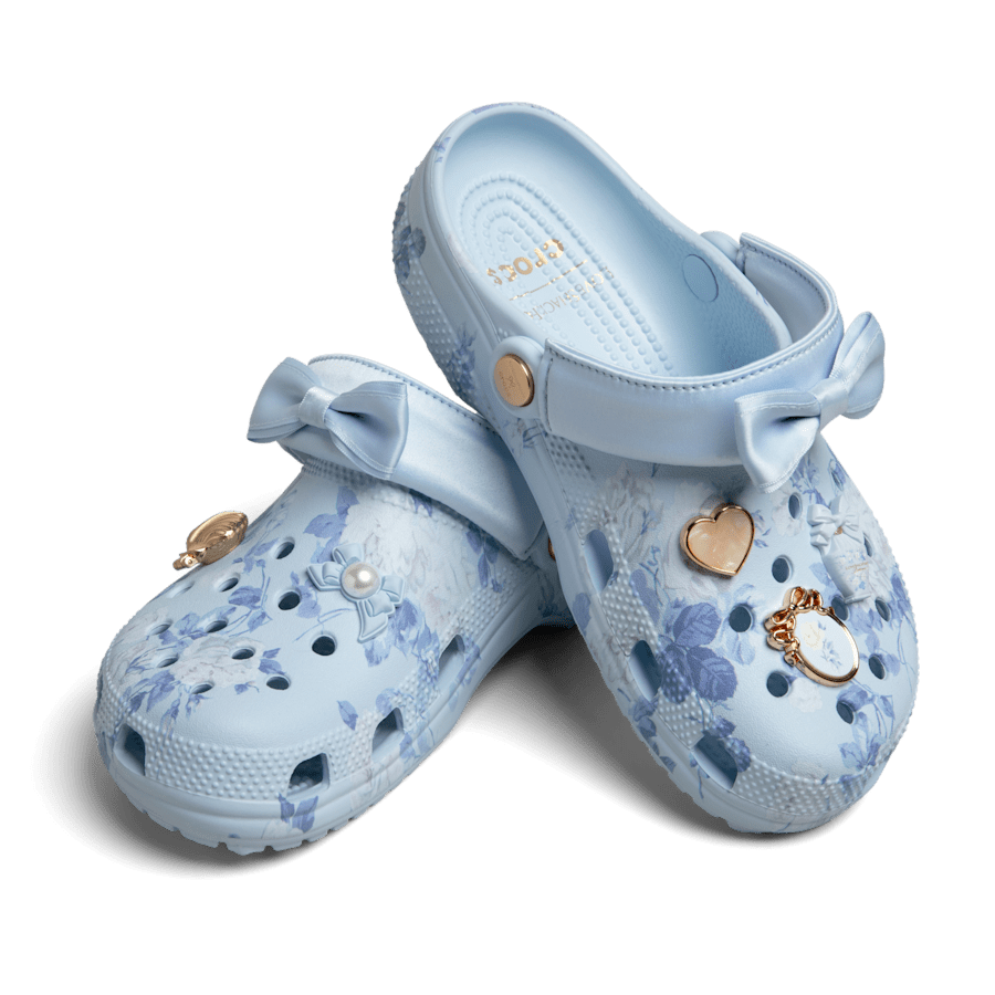 Women LoveShackFancy Blue Classic Clog | Crocs Online
