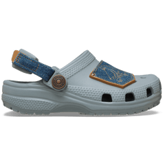 Kids Toddler Classic Denim Adjustable Backstrap Clog | Crocs