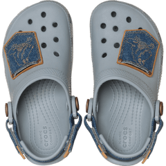 Kids Toddler Classic Denim Adjustable Backstrap Clog | Crocs