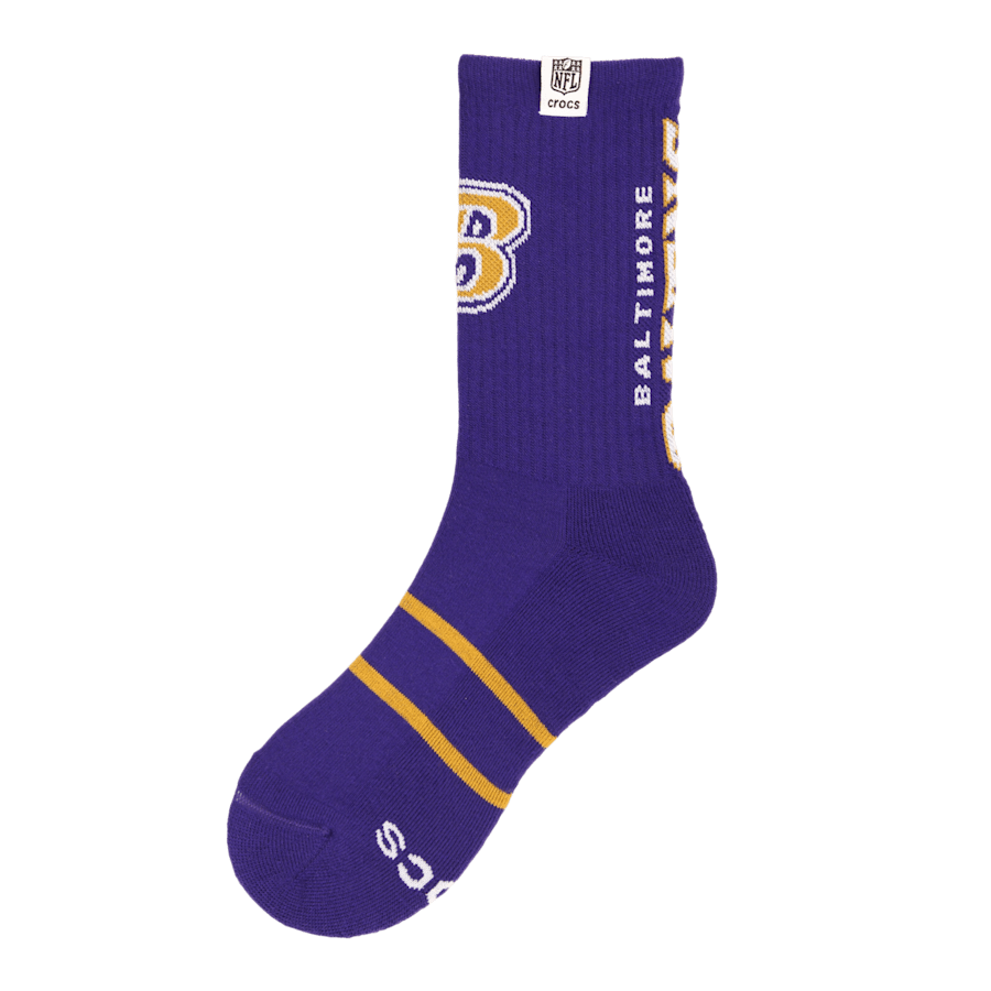 Men NFL Baltimore Ravens Crocs Socks | Crocs Sale
